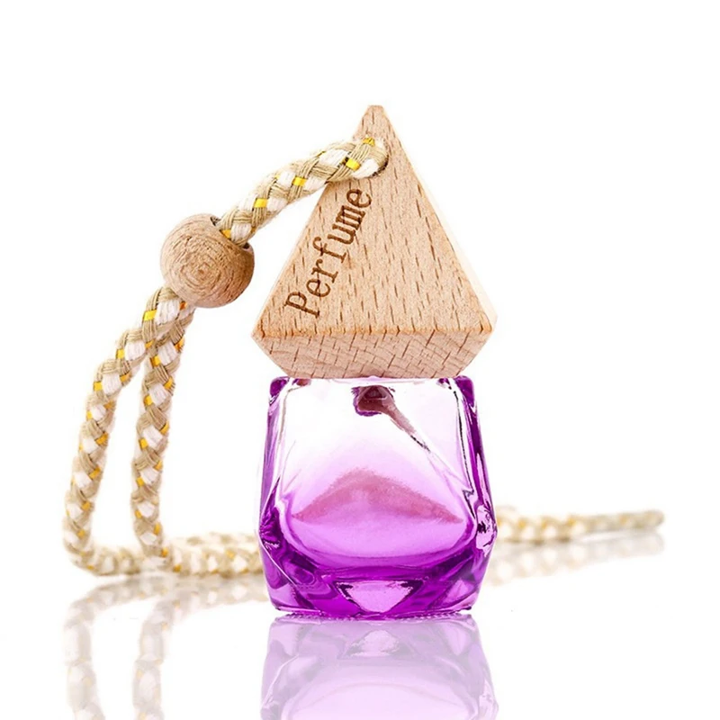 Factory hot sale car hanging type perfume pendant essential oil diffuser glass perfume bottle