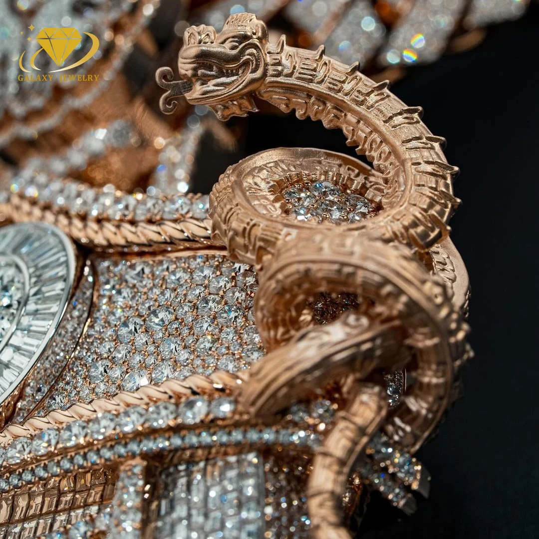 Hip Hop Jewelry Vvs Moissanite Pendant Iced Out Mayan Conqueror Baguette Cut 925 Silver Custom Monster Moissanite Pendant