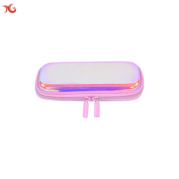 Custom multi function flexible unicorn EVA stationary pouch kids school cute pencil case