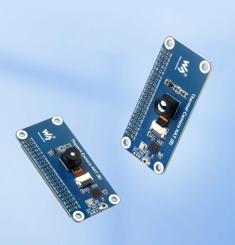 Long-wave IR Thermal Imaging Camera HAT (B) For Raspberry Pi, Options For 45° / 90° FOV, Raspberry Pi IR Camera, 80*62 Pixels