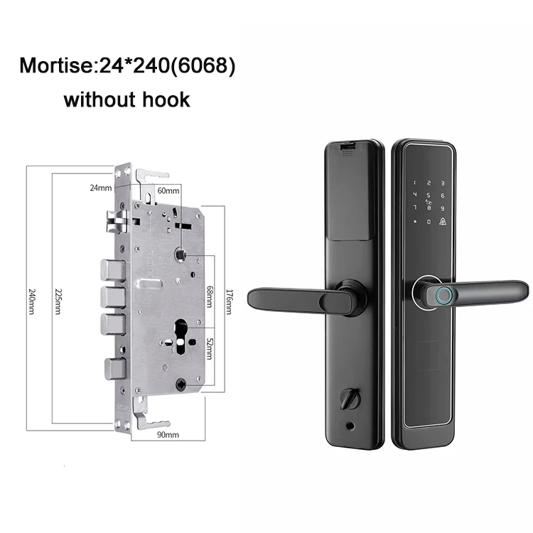 new design fingerprint TTlock app smart lock lock password keyless ic card smart door lock for home