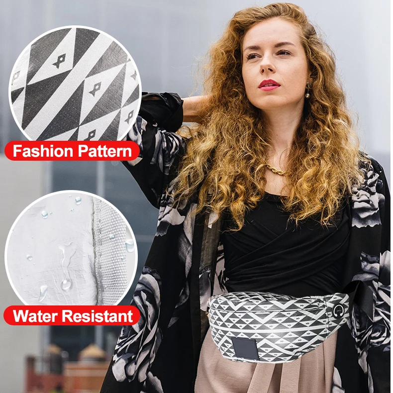 Waterproof Fashion Sport Outdoor Hip Pack Dupont Custom Waist Bag Tyvek Fanny Pack