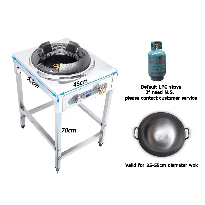 Quality sustainable use hot sale cast iron gas burner piezo ignition high pressure burner cast iron