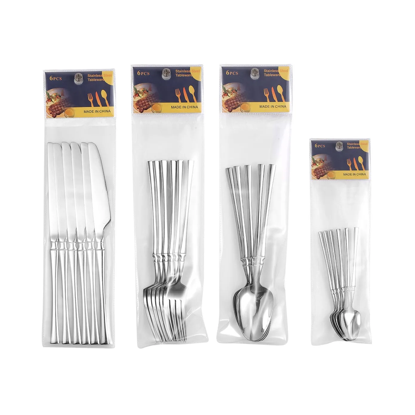 Hot sale Price Royal Western Style Stainless Steel Cutlery Set Dessert Cake Knife Fork Spoon Tableware Flatware Sets