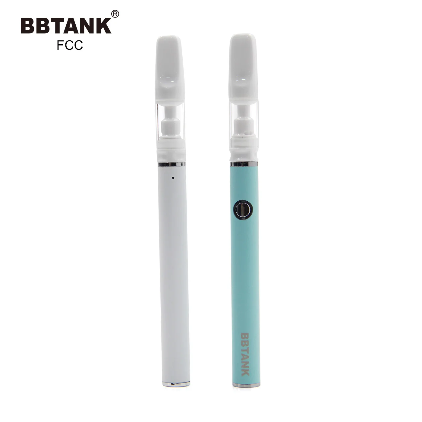 BBTANK FCC Wholesale All Ceramic Vaporizer Cartridge 1g  510 Thread Vape Cartridges .5ml CBD oil Cartridge