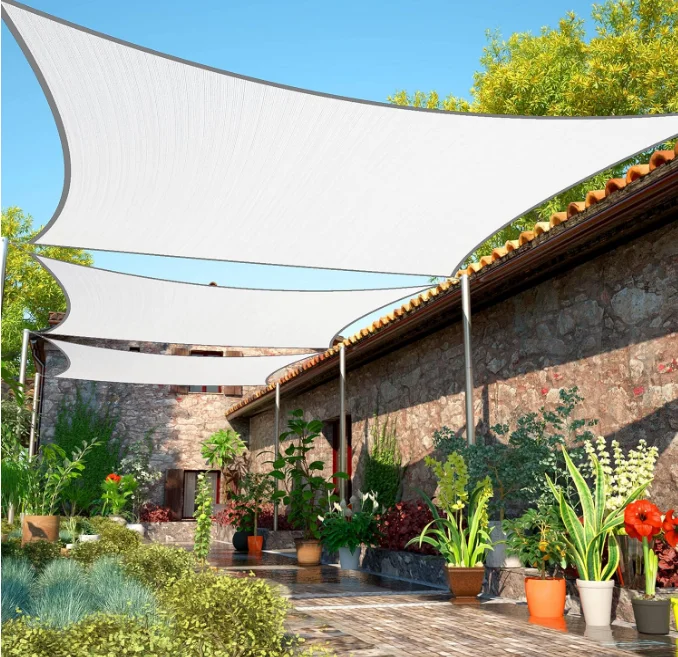 12x12ft shade sail tent fence privacy screen shade sails nets shade sails used for outdoor courtyards in households
