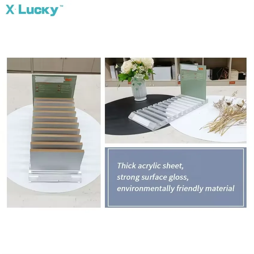 Hot selling table top display stand for small clear acrylic display rack table acrylic magazine display stand table