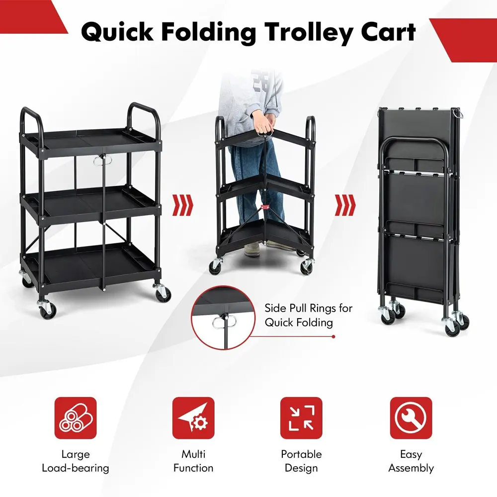 Serving Lightweight Rolling Mechanics Tool Trolley Cheap Iron Garage Tools Cabinet cart