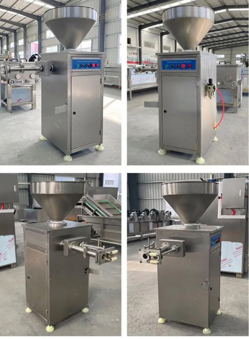 Commercial Ration Electric Pump Meat Grinder Maker Stuffer Long Sausage Filler Filling Machine