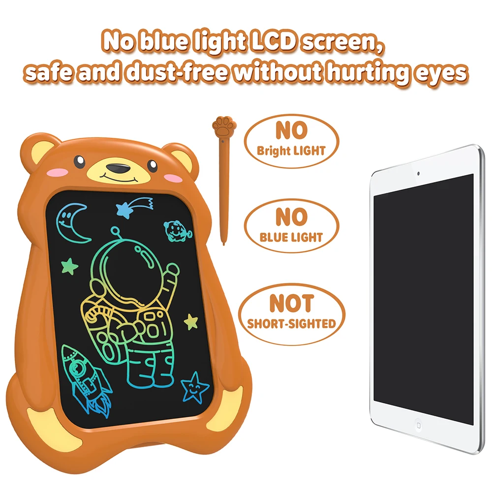 8.5/In Cartoon LCD Writing Tablet with Color Screen Drawing Board Pad Toy for Kid