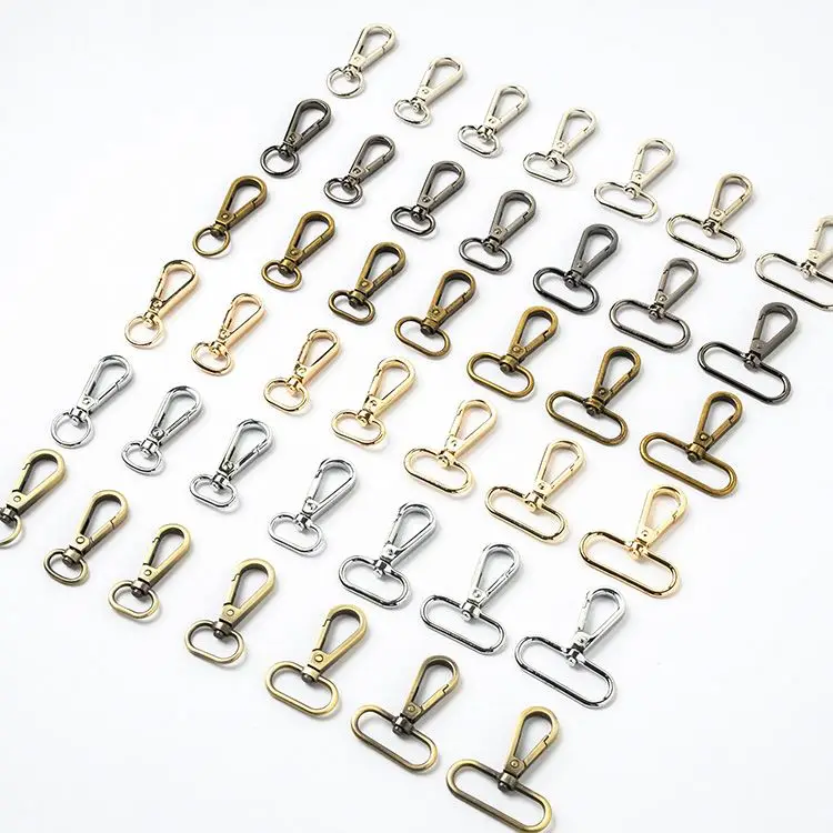 Wholesale Factory Custom Stock Nickel-Free Dog Hook Accessories Bag Parts Metal Swivel Snap Hook
