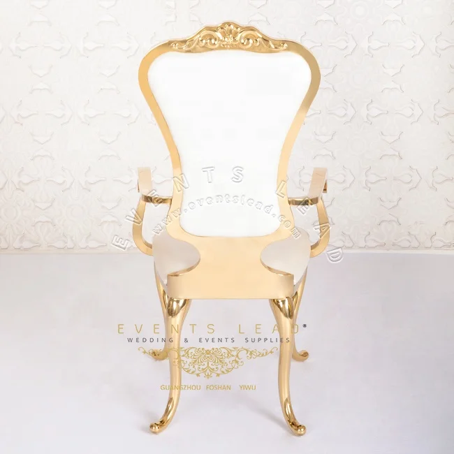Luxury Stainless Steel Hot Selling Arm Chair Furniture For Wedding Reception