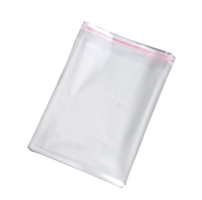 Hot selling custom adhesive opp bag various size transparent plastic opp package bag