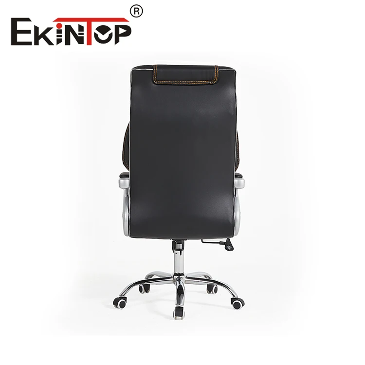 Ekintop cheap PU High Back Office Armchair Swivel Luxury Boss Executive Leather Office Chairs