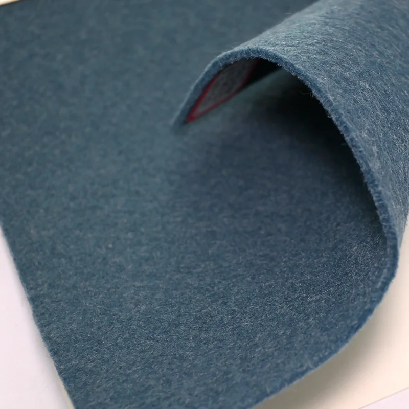 Ocean Blue GRS Felt High-Quality Needle-Punched Nonwoven Fabric PE felt for Car Interiors, Insulation, and Acoustic Panels