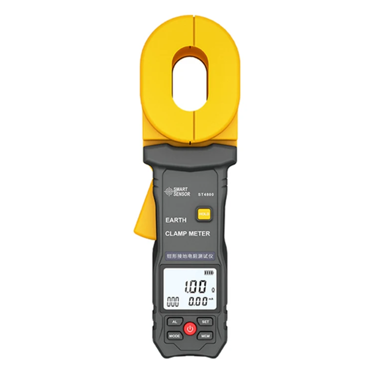 Smart Sensor ST4100 ST4800 500 ohms 1200 ohms 30A Clamp-on ground resistance testers earth resistance meter