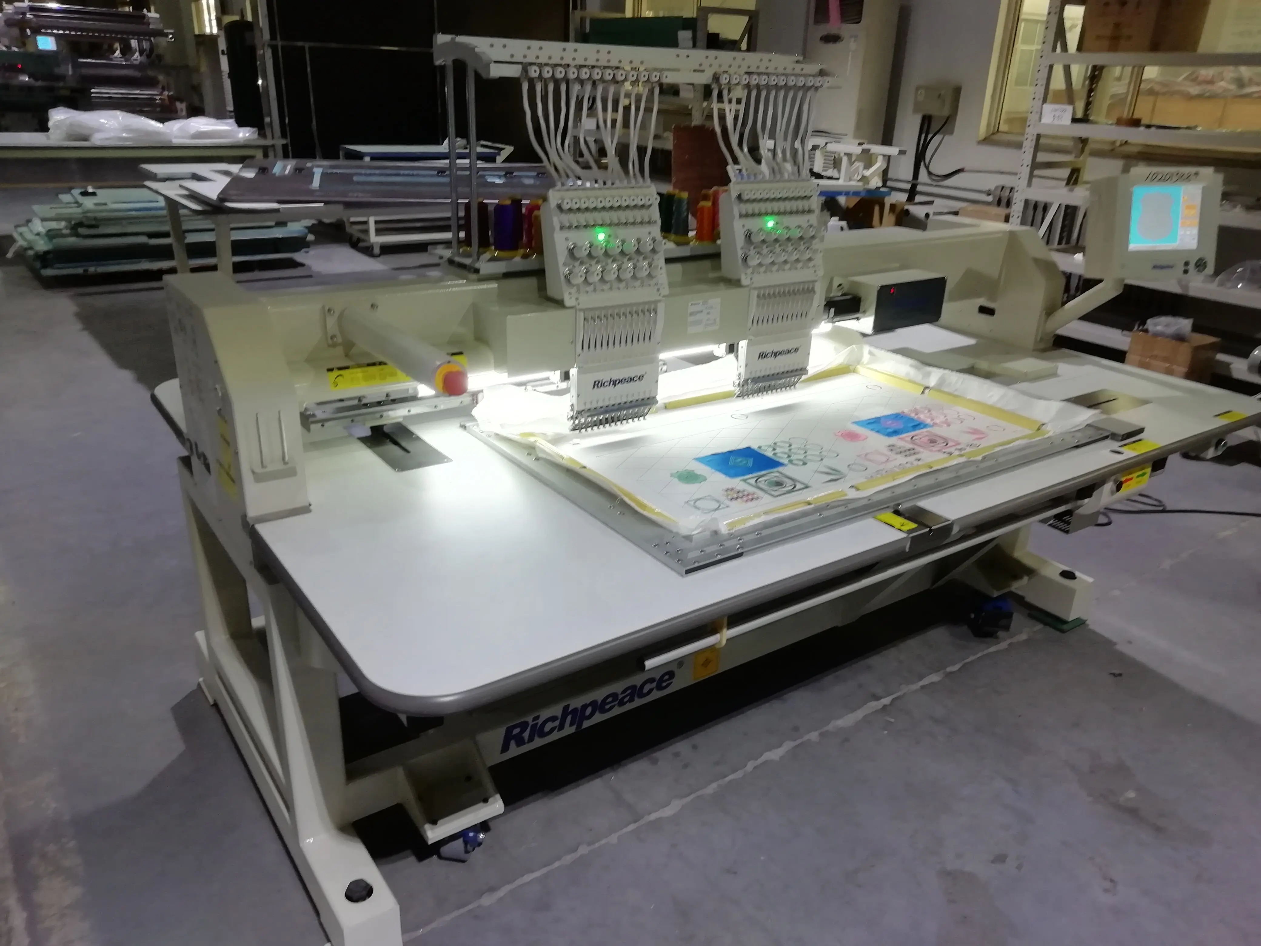 Richpeace double head computerized embroidery machine for sample