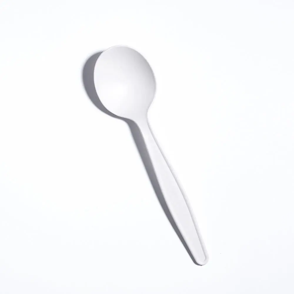 2024 Medium Weight Disposable PP PLA Forks and Spoons 2.5g Plastic Cutlery Utensils for Events Flatware Knife Tableware