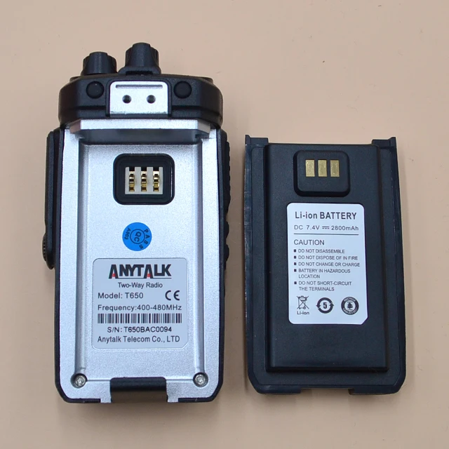 Anytalk 2021 NEW High power 10W handheld FM transceiver VHF UHF T-650 VHF UHF portable two way radio with DTMF walkie talkie