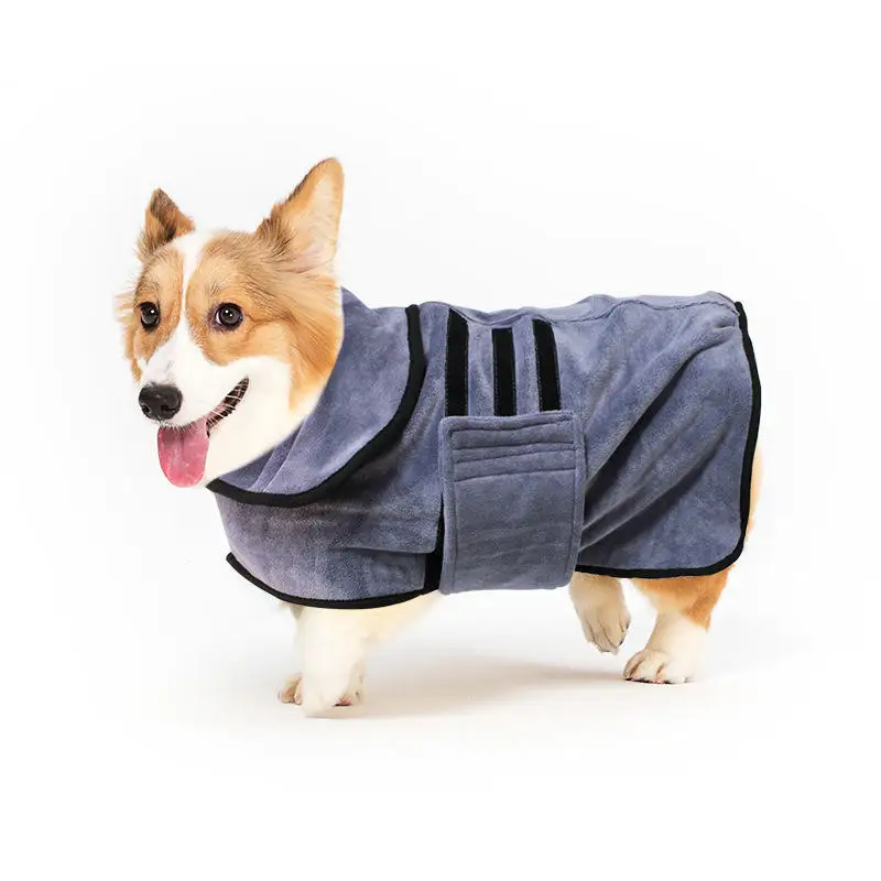 Amazons Best Sellers Absorbent Customized Dog Towelling Bathing Grooming Towel Quick Dry Robe Microfiber Pet Dog Towels For Dogs