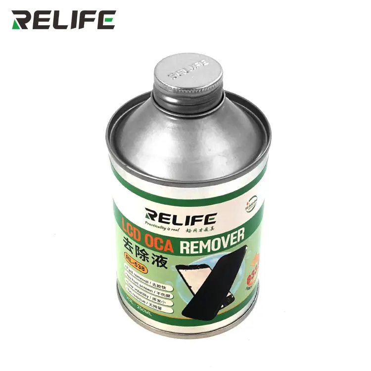 Wholesale RELIFE RL-538 OCA  Efficient Liquid Remover Remove OCA Glue For Mobile Phone Repair