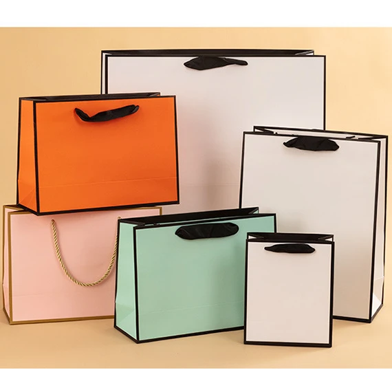 AOLA Machines Making Kraft Paper Bag Wholesale Kraft Food Or Clothing Packing Bag With Handle