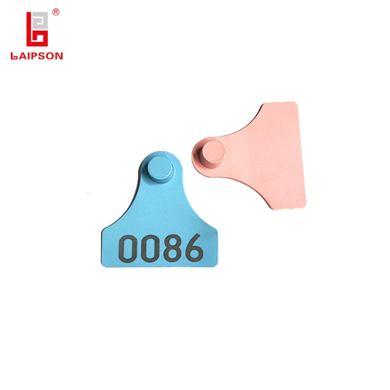 TOP TPU Shovel visual pig goat cattle ear tag with printing number for farm