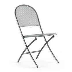 3 Piece Wholesale Modern Metal mesh Iron Folding Outdoor Chairs Table Garden Furniture Balcony Patio Bistro Set