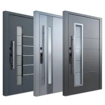 American Style Contemporary Solid Wood Entry Main Entrance Wooden Doors Front Doors For Houses Modern Exterior Main Pivot Door