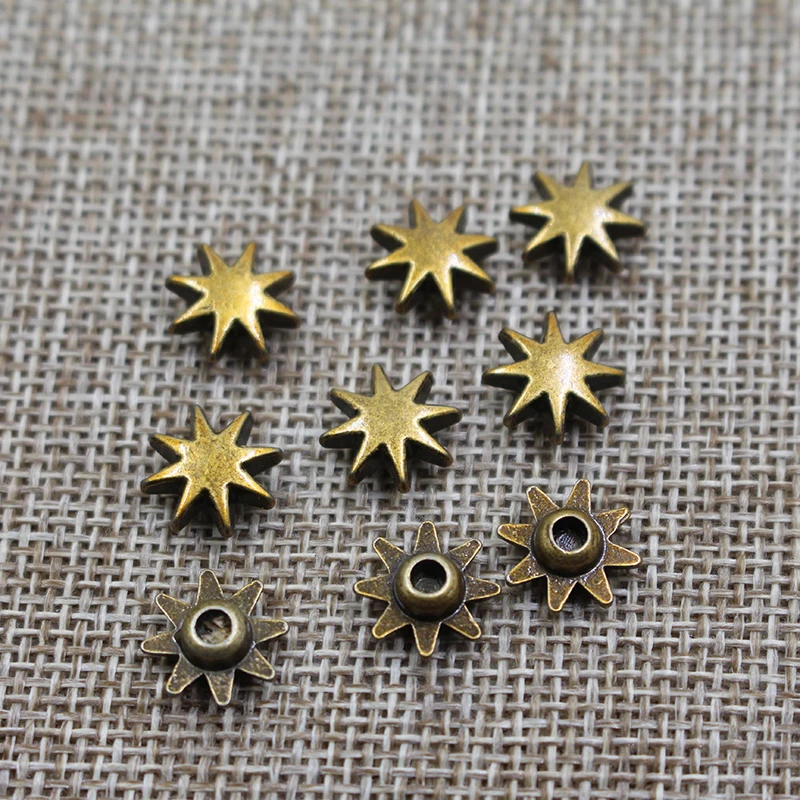 High quality star pattern antique metal denim rivets for jeans