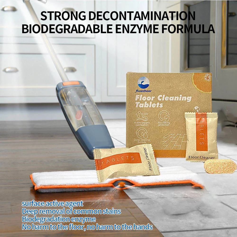 Многофункциональные экологически чистые таблетки для чистки пола без вреда