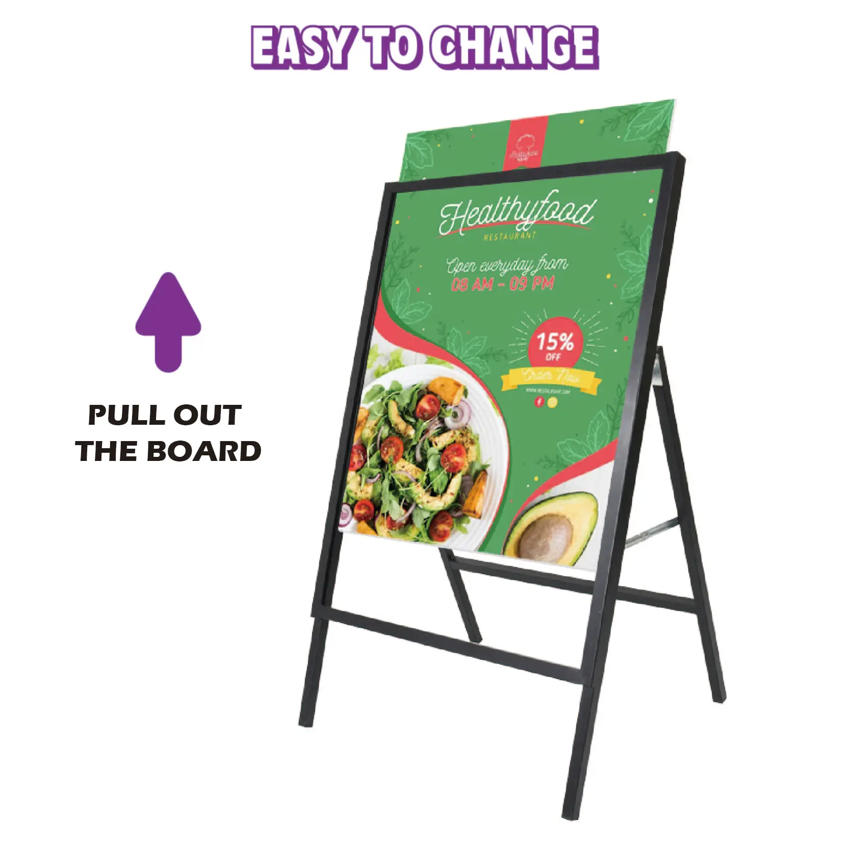 Double Side A Frame Sign Stand  Advertising Custom A Frame Sign A Frame Outdoor Sign