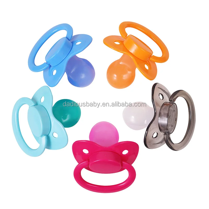 ABDL Nine Colors Silicone Adult Baby Sized Pacifier Teat /Nipple BPA Free Baby Feeding Nipple