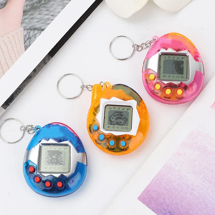 Electronic Pets Keychain Toys 90S Nostalgic 168 Pets in One Virtual Cyber Christmas Pet Toy Kering Gift Toys for Kid