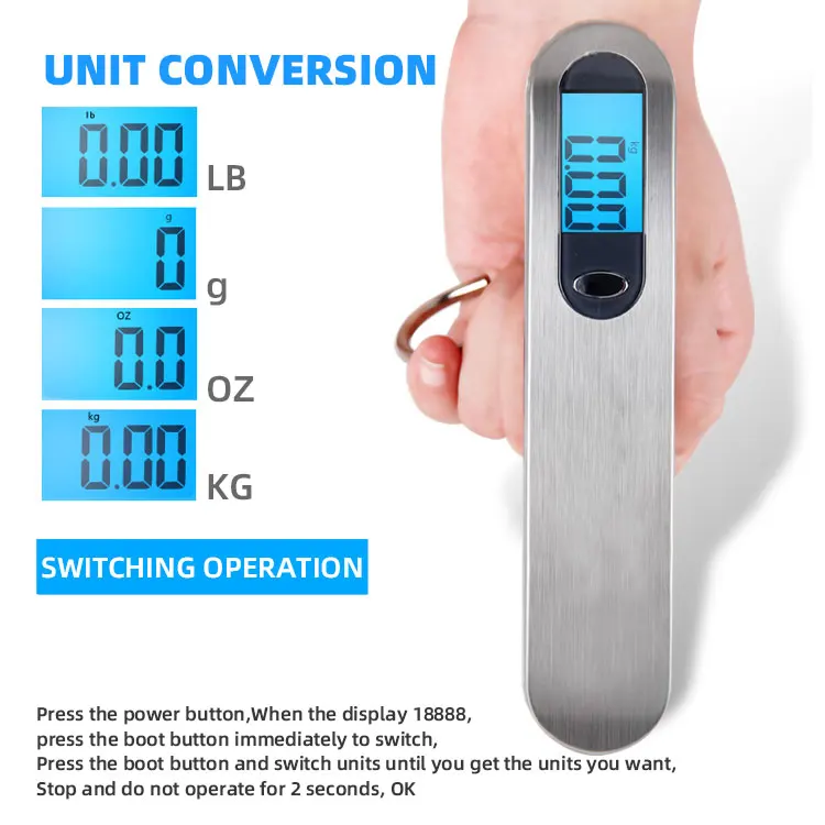 Travel Baggage Weight Digital Luggage Portable Electronic Weighing Scale 50KG