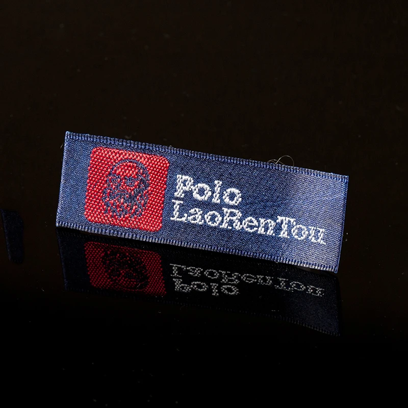 Wholesale fashion damask custom garment woven labels for clothing