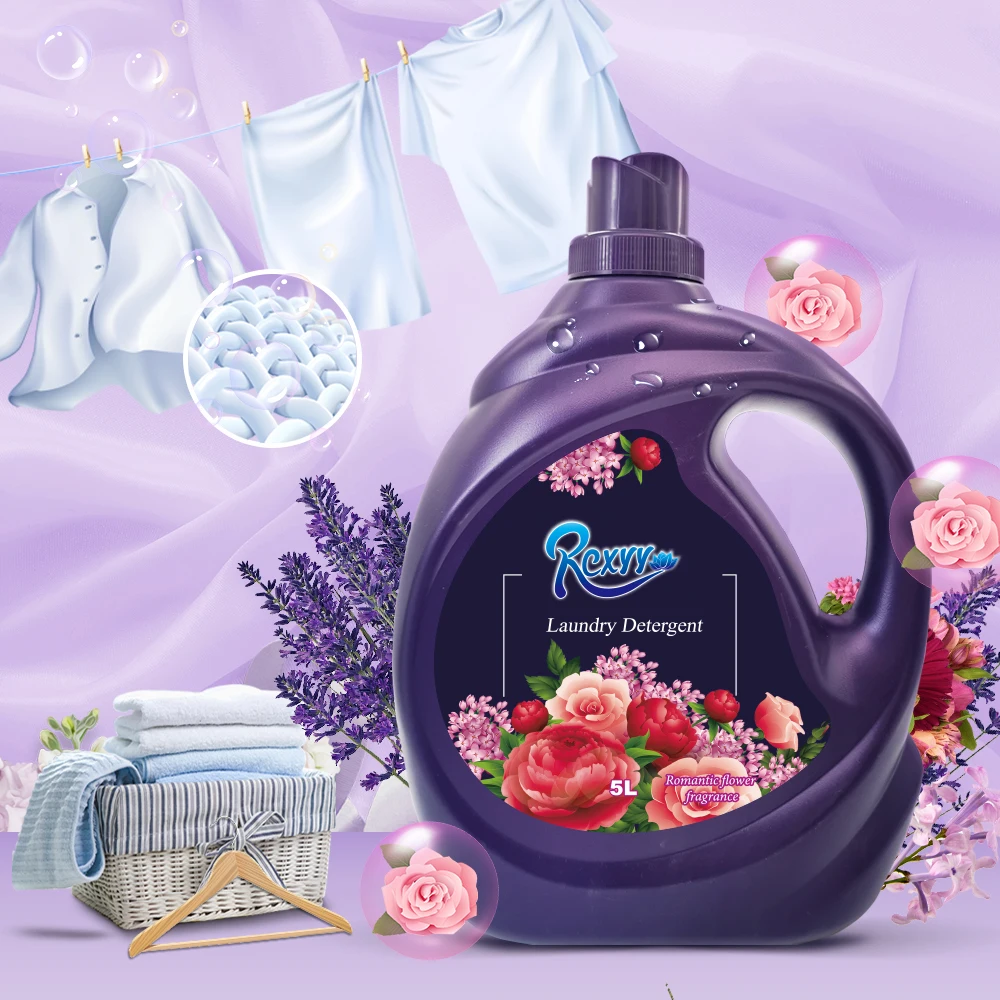 Фабрика OEM 5L Романтический аромат полный эффект моющее средство для стирки бытовой уборки
