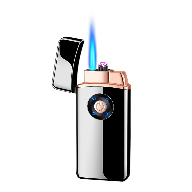 DEBANG Arc Lighter, Jet Flame Torch Lighter Electric Lighter Refillable Butane 2 in 1, USB Rechargeable Lighter