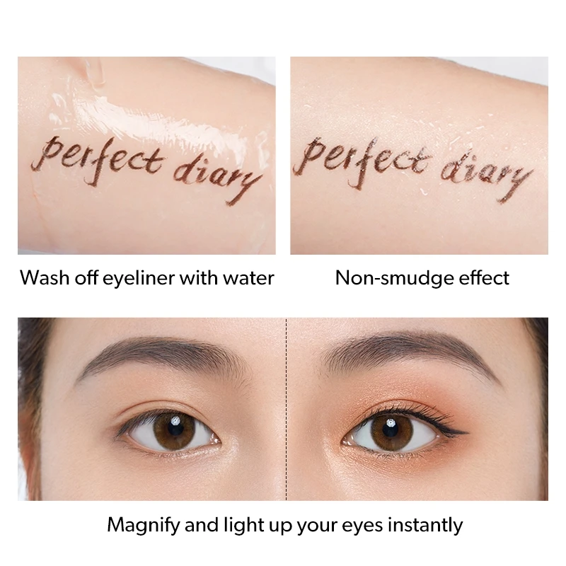 Perfect Diary Liquid Eyeliner Long Lasting Liquid Eyeliner New Arrival High Grade Quick Dry Waterproof 24h Long Lasting Eyeliner