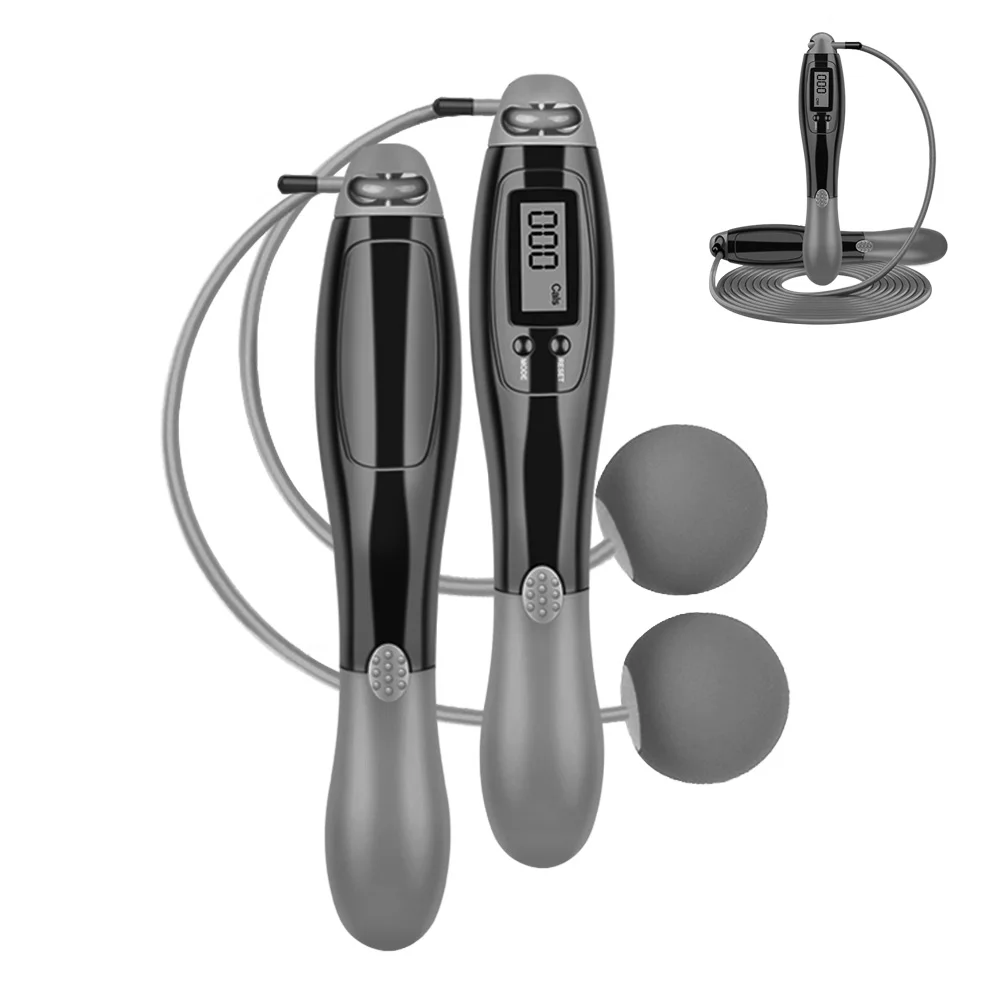 Цифровая скакалка двойного назначения, бестселлер, Спортивная скоростная Скакалка для кардио, фитнеса, тренировок без веревки