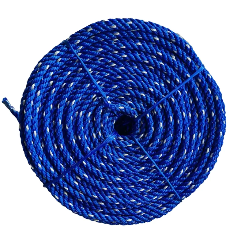 Professional Manufacture Long Use Time Simple Design Buyer Twisted Pp Rope Blue