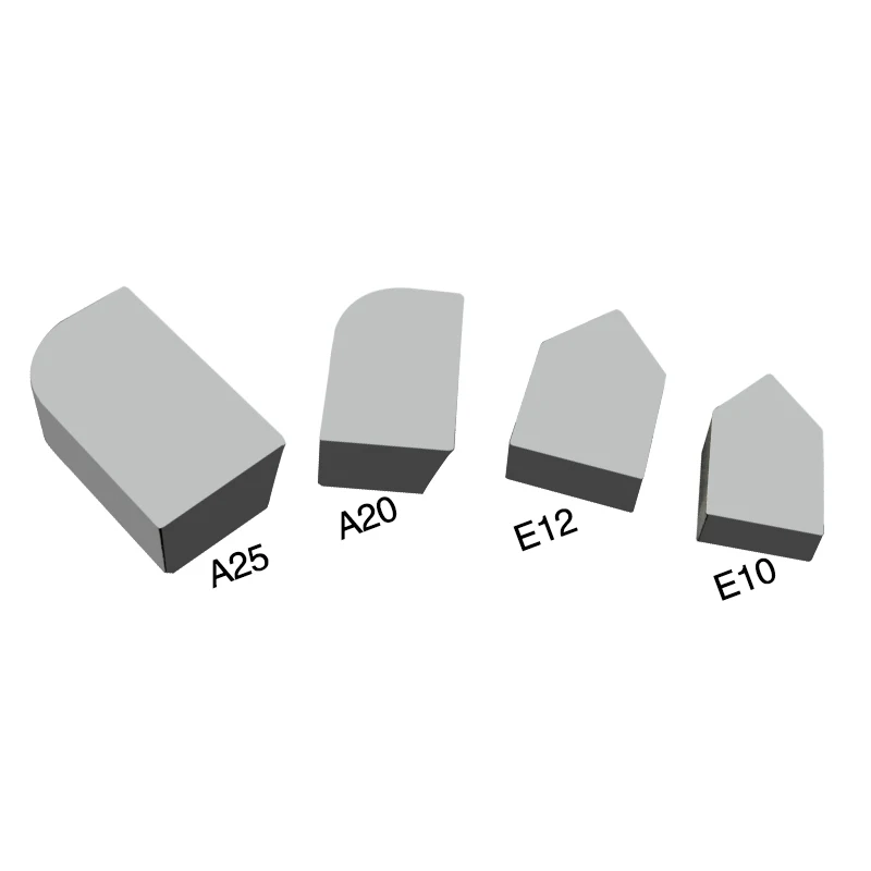 Cemented Carbide Brazed Tips Tungsten Carbide Tool Tips A20  Carbide Tips Blank