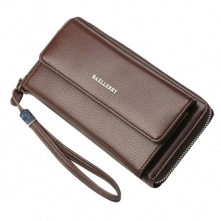 Free Sample best selling new design fancy multipurpose stylish clutch long wallet for men wholesale