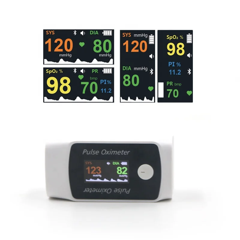 Multifunction Health Monitor for finger blood pressure Oximeter