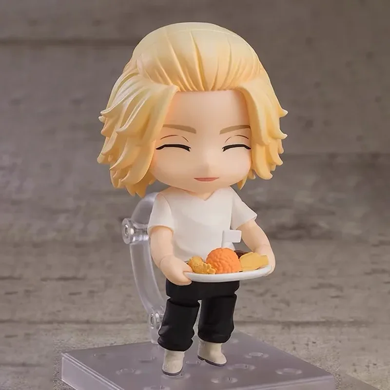 12cm Manjiro Sano anime figures Tokyo Revengers Figure Movable Replacement Parts Model Toy Q Version Cute Collectible Doll Gift
