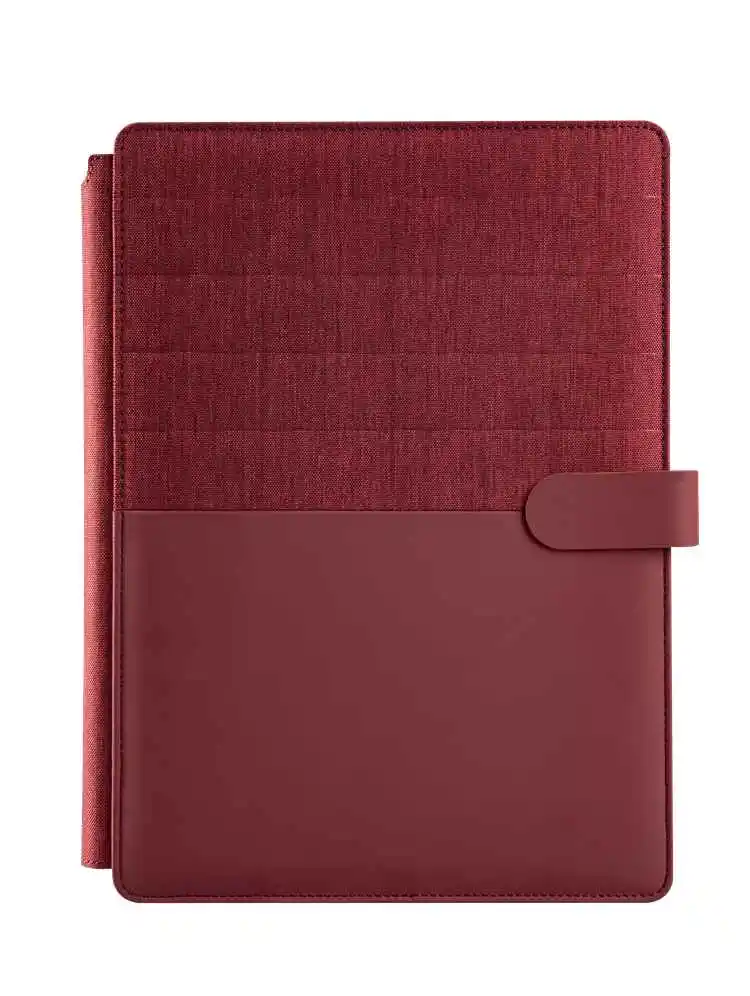 
Factory Supply Attractive Price Custom Leather Business Portfolio Folder 