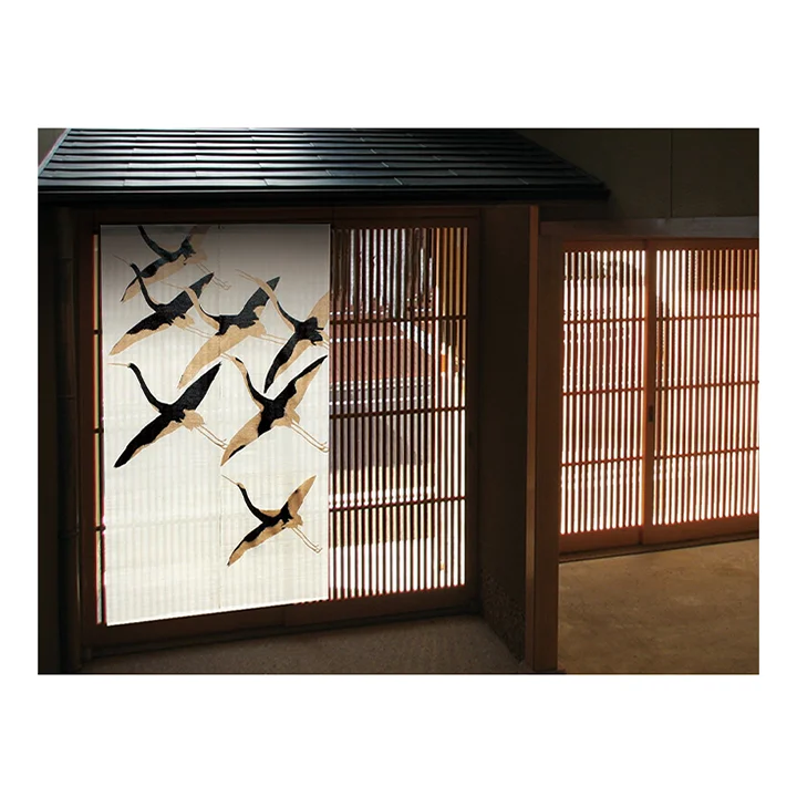 Японские натуральные материалы ткани шторы для гостиной