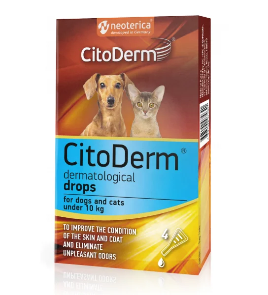 
CITODERM Dermotological Spot-on for cats and dogs under 10 kg cat spot on flea kill parasites 