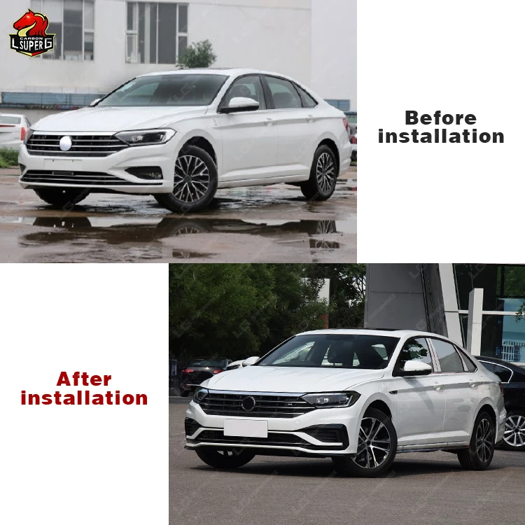 R style Full Set body kit For Volkswagen Sagitar 2019 Upgrade with front bumper grill rear diffuser side skirts fender
