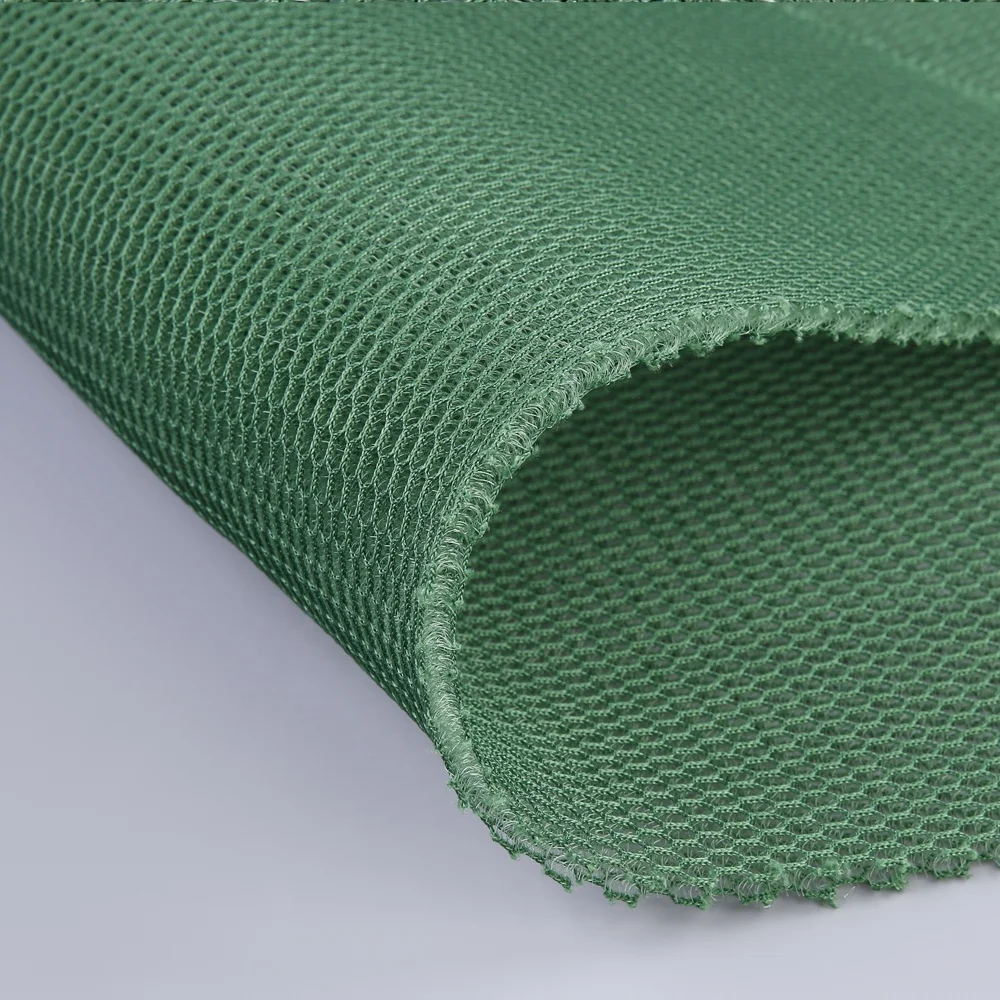 Wellcool custom 400-500g/m2 honeycomb hole 3d air spacer polyester knitted mesh fabric as padding for protective apparel